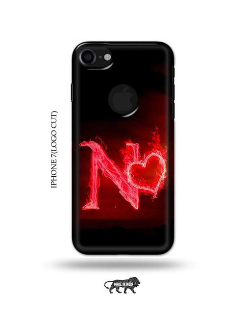 fire heart letter n back cover compatible with iphone 7(logo cut) - 18989863 - Very Small Image - 1