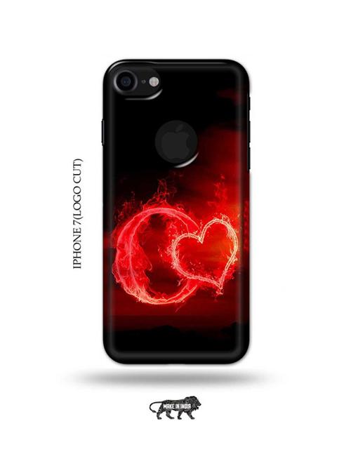 fire heart letter o back cover compatible with iphone 7(logo cut) - 18989864 - Very Small Image - 1