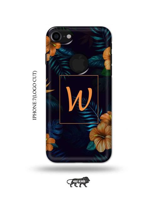 floral w back cover compatible with iphone 7(logo cut) - 18989898 - Very Small Image - 1