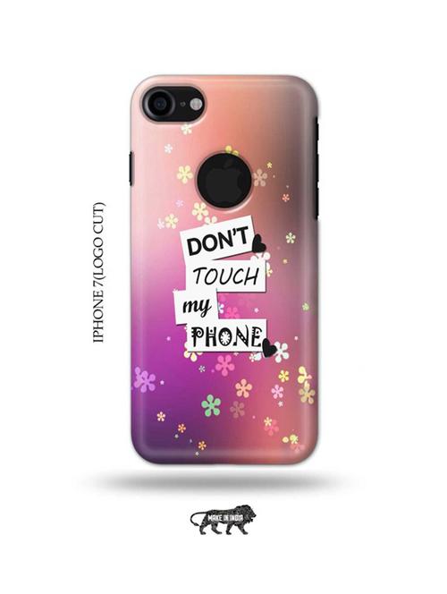 donu2019t touch my phone back cover compatible with iphone 7(logo cut) - 18989902 - Very Small Image - 1