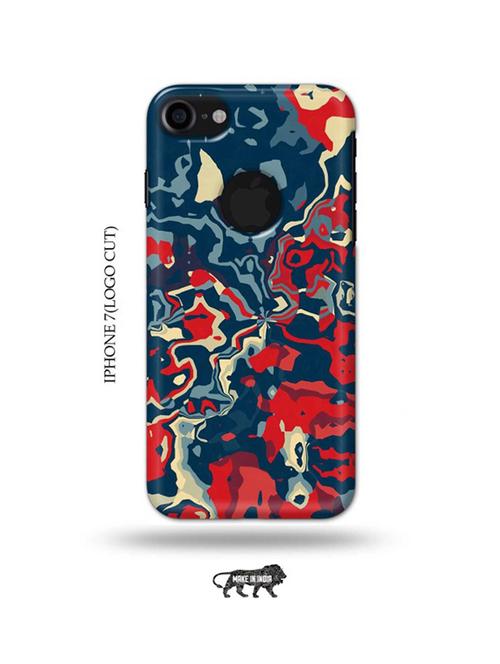 abstract red back cover compatible with iphone 7(logo cut) - 18989973 - Very Small Image - 1