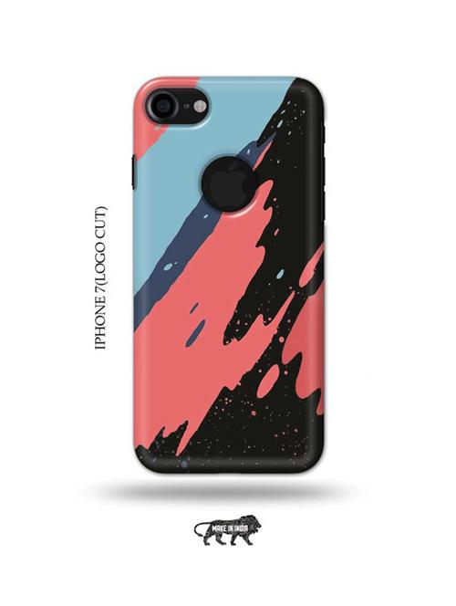 abstract colour back cover compatible with iphone 7(logo cut) - 18989980 - Very Small Image - 1