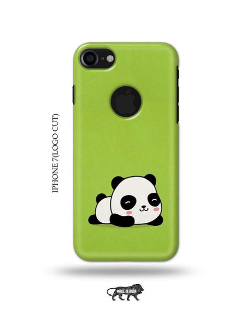 lazy panda back cover compatible with iphone 7(logo cut) - 18990008 - Very Small Image - 1