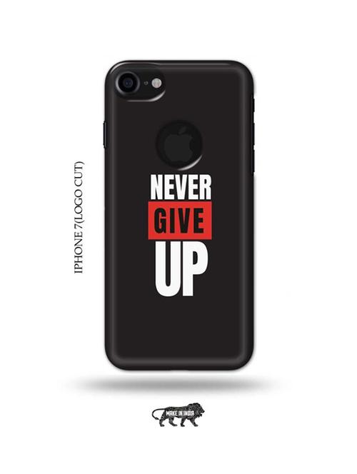 never give up back cover compatible with iphone 7(logo cut) - 18990038 - Very Small Image - 1