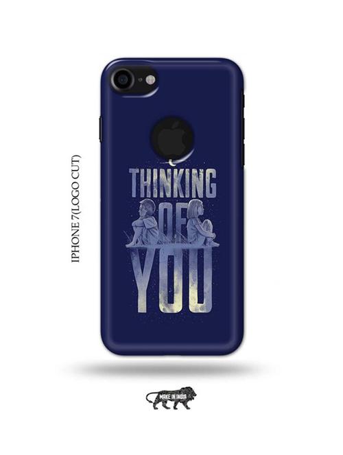 thinking of you back cover compatible with iphone 7(logo cut) - 18990040 - Very Small Image - 1