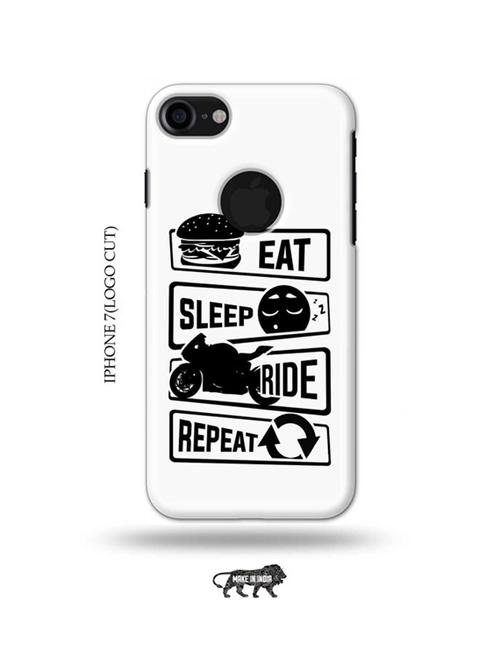 eat sleep ride repeat back cover compatible with iphone 7(logo cut) - 18990042 - Very Small Image - 1