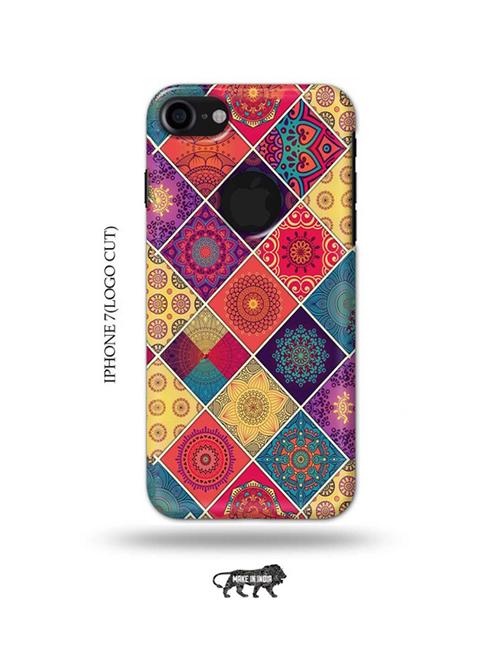aztec back cover compatible with iphone 7(logo cut) - 18990066 - Very Small Image - 1