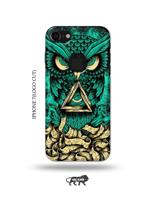 dark owl back cover compatible with iphone 7(logo cut) - 18990110 - Very Small Image - 1