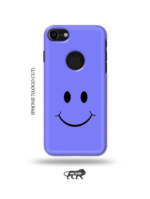 happy face back cover compatible with iphone 7(logo cut) - 18990120 - Very Small Image - 1