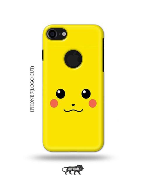 pika face back cover compatible with iphone 7(logo cut) - 18990132 - Very Small Image - 1