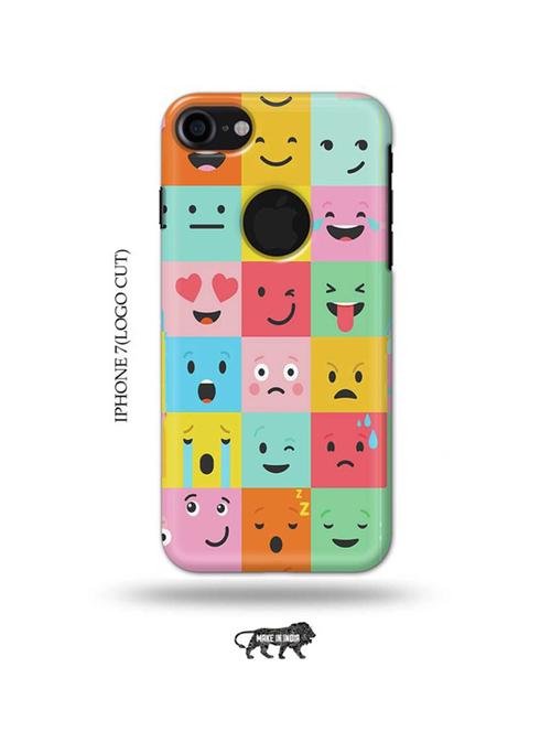 emojies back cover compatible with iphone 7(logo cut) - 18990147 - Very Small Image - 1