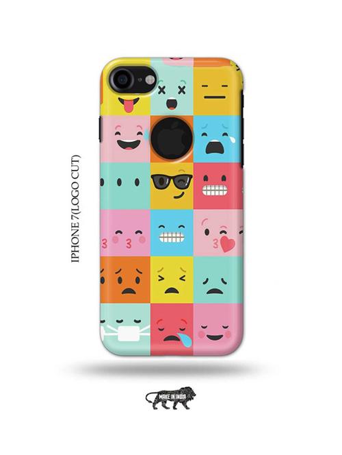 emojies back cover compatible with iphone 7(logo cut) - 18990148 - Very Small Image - 1