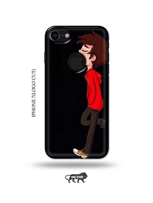 alone boy back cover compatible with iphone 7(logo cut) - 18990188 - Very Small Image - 1