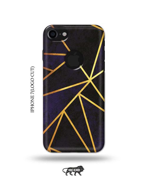 vertical gold strips back cover compatible with iphone 7(logo cut) - 18990198 - Very Small Image - 1