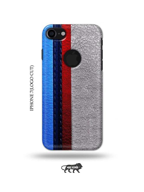 leather strips back cover compatible with iphone 7(logo cut) - 18990203 - Very Small Image - 1