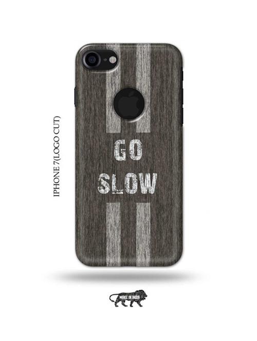 go slow back cover compatible with iphone 7(logo cut) - 18990210 - Very Small Image - 1