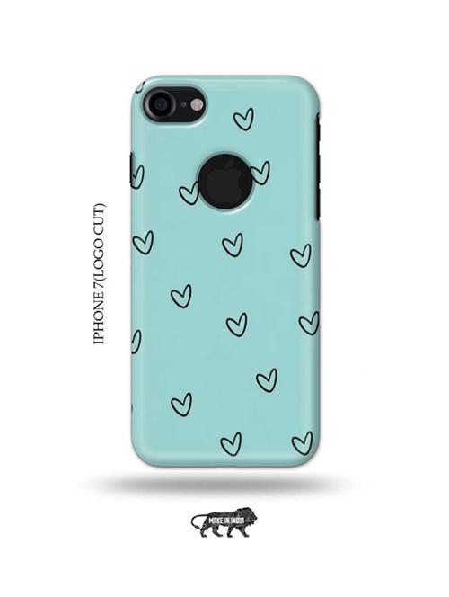 hearts back cover compatible with iphone 7(logo cut) - 18990230 - Very Small Image - 1