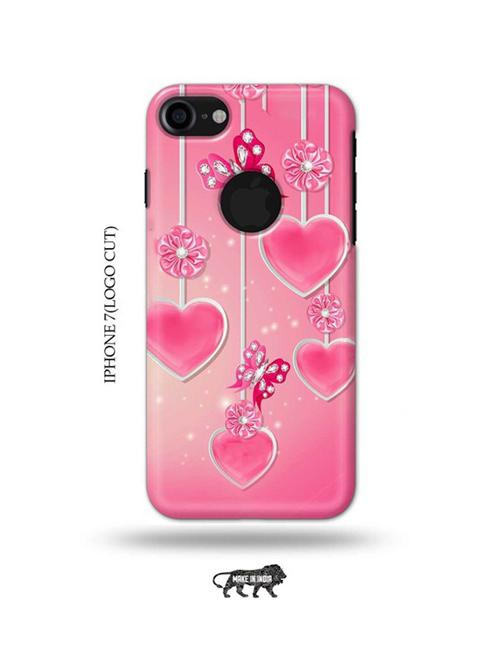 hearts back cover compatible with iphone 7(logo cut) - 18990233 - Very Small Image - 1