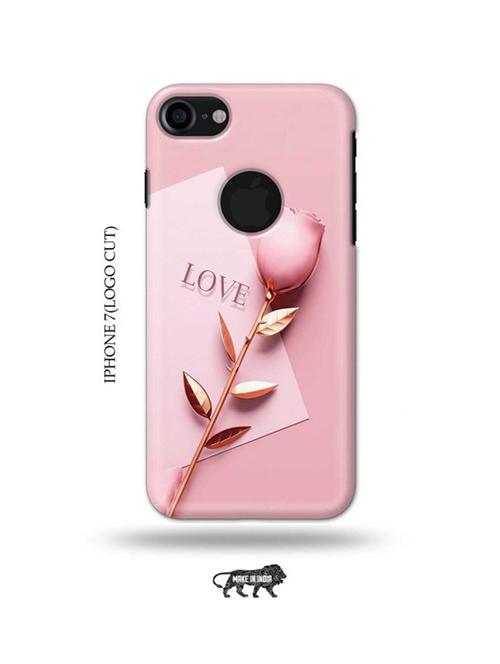 flower love back cover compatible with iphone 7(logo cut) - 18990235 - Very Small Image - 1