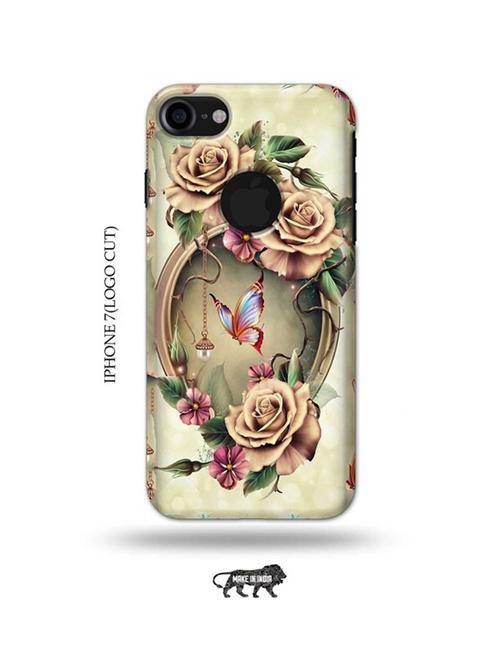 floral back cover compatible with iphone 7(logo cut) - 18990244 - Very Small Image - 1