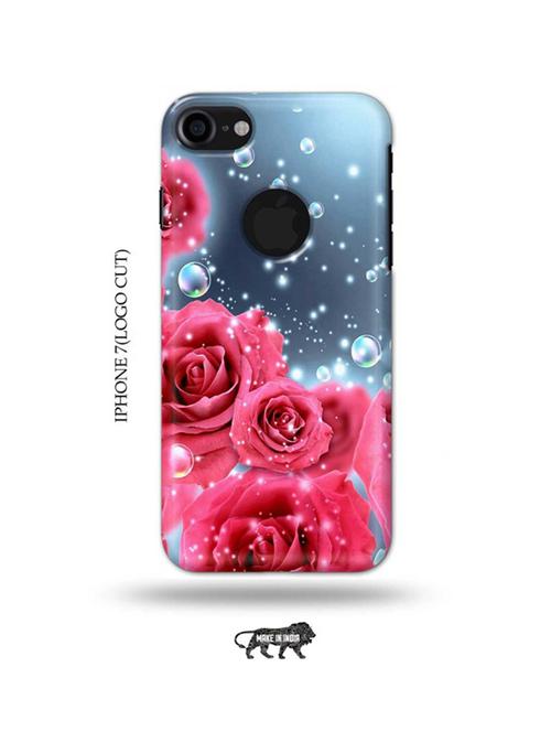 flowers back cover compatible with iphone 7(logo cut) - 18990252 - Very Small Image - 1