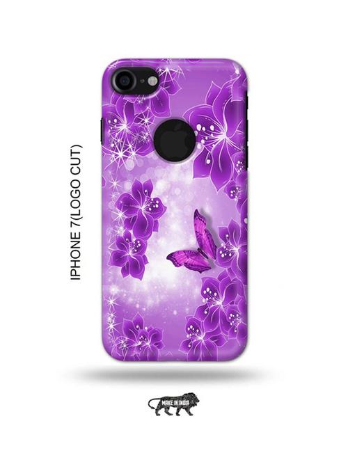 flowers back cover compatible with iphone 7(logo cut) - 18990256 - Very Small Image - 1