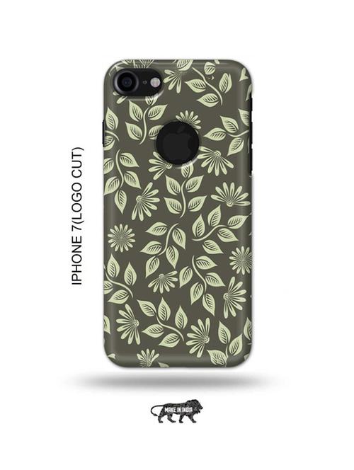flowers back cover compatible with iphone 7(logo cut) - 18990259 - Very Small Image - 1