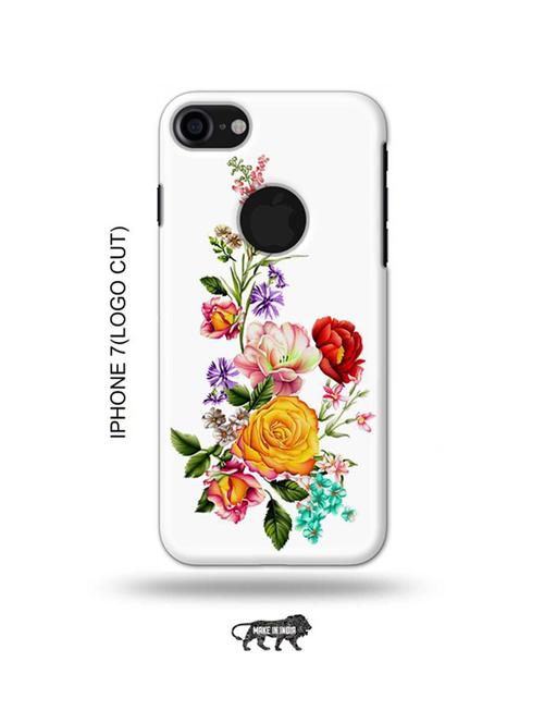 flowers back cover compatible with iphone 7(logo cut) - 18990264 - Very Small Image - 1