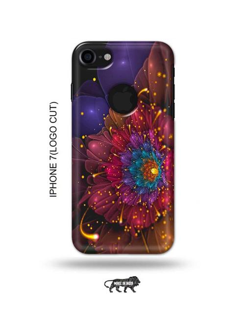 flowers back cover compatible with iphone 7(logo cut) - 18990276 - Very Small Image - 1