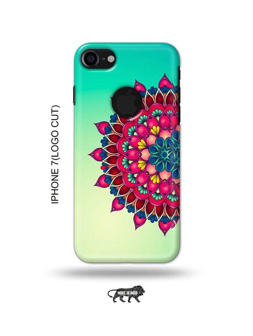 flowers back cover compatible with iphone 7(logo cut) - 18990278 - Very Small Image - 1