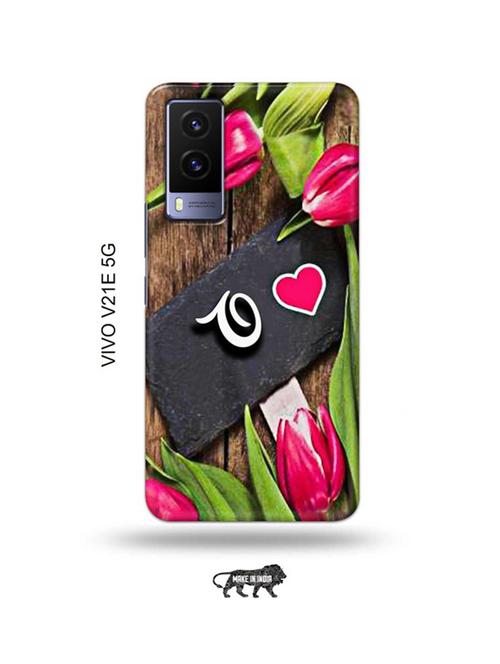 flower letter o back cover compatible with vivo v21e 5g - 18990346 - Very Small Image - 1