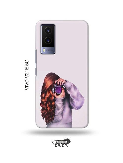 camera buff girl back cover compatible with vivo v21e 5g - 18990438 - Very Small Image - 1