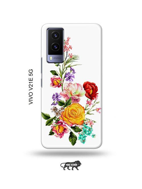 flowers back cover compatible with vivo v21e 5g - 18990754 - Very Small Image - 1