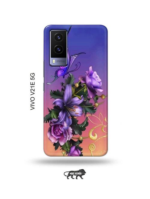 flowers back cover compatible with vivo v21e 5g - 18990764 - Very Small Image - 1