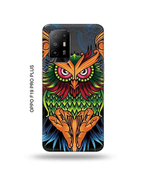 colourful owl back cover compatible with oppo f19 pro plus 5g - 18990822 - Very Small Image - 1