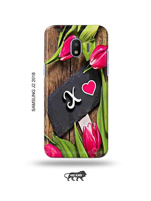 flower letter x back cover compatible with samsung j2 (2018) - 18990912 - Very Small Image - 1