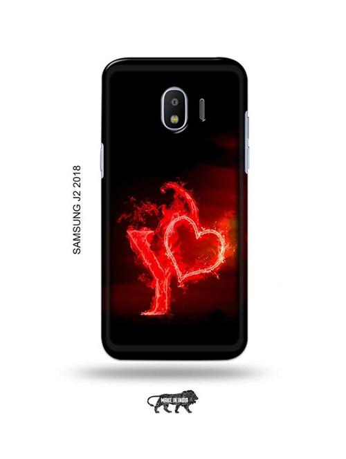 fire heart letter y back cover compatible with samsung j2 (2018) - 18990939 - Very Small Image - 1