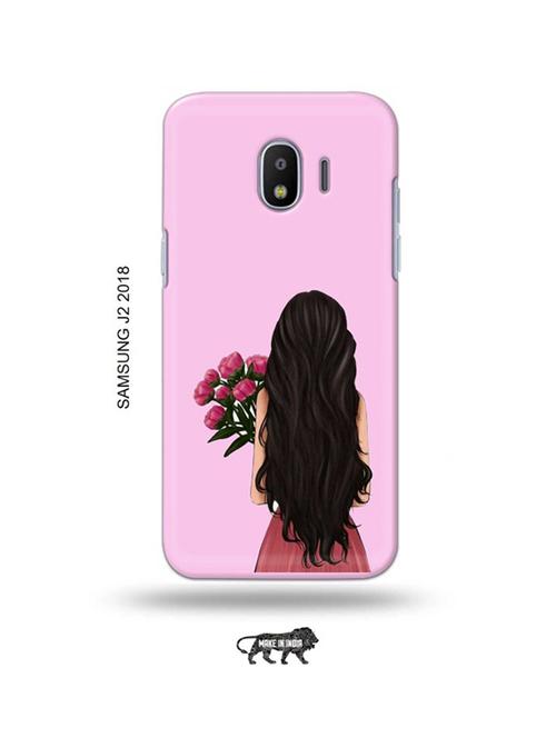 girl with flowers back cover compatible with samsung j2 (2018) - 18990975 - Very Small Image - 1