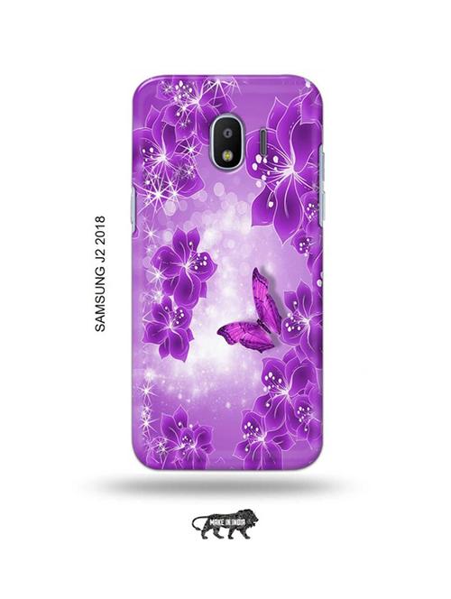 flowers back cover compatible with samsung j2 (2018) - 18991023 - Very Small Image - 1