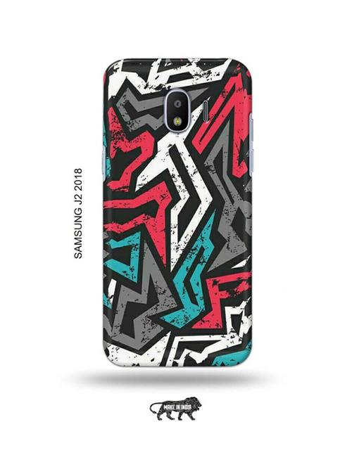 abstract back cover compatible with samsung j2 (2018) - 18991058 - Very Small Image - 1