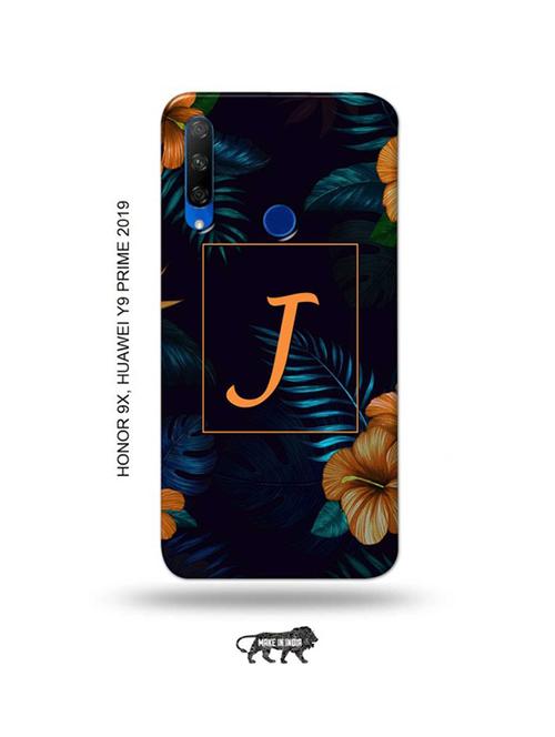 floral j back cover compatible with honor 9x, huawei y9 prime 2019 - 18991153 - Very Small Image - 1