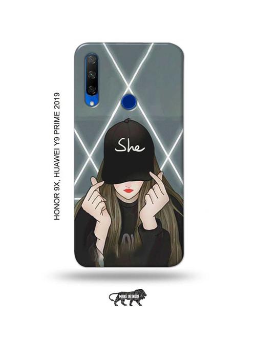 she cap back cover compatible with honor 9x, huawei y9 prime 2019 - 18991203 - Very Small Image - 1