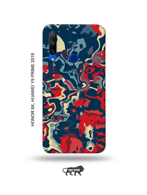 abstract red back cover compatible with honor 9x, huawei y9 prime 2019 - 18991241 - Very Small Image - 1