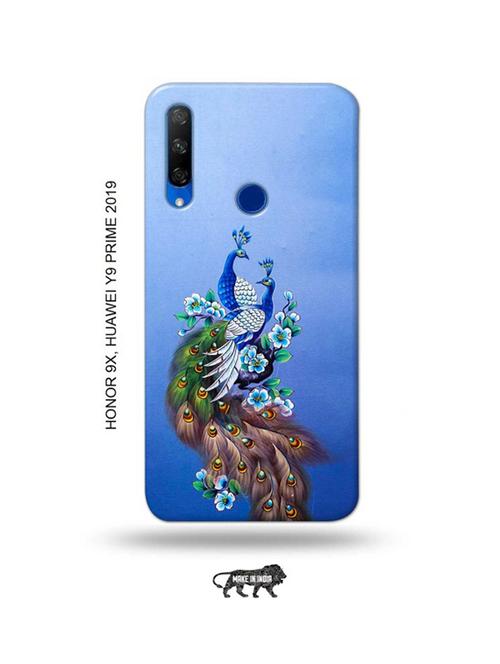 peacock couple back cover compatible with honor 9x, huawei y9 prime 2019 - 18991258 - Very Small Image - 1