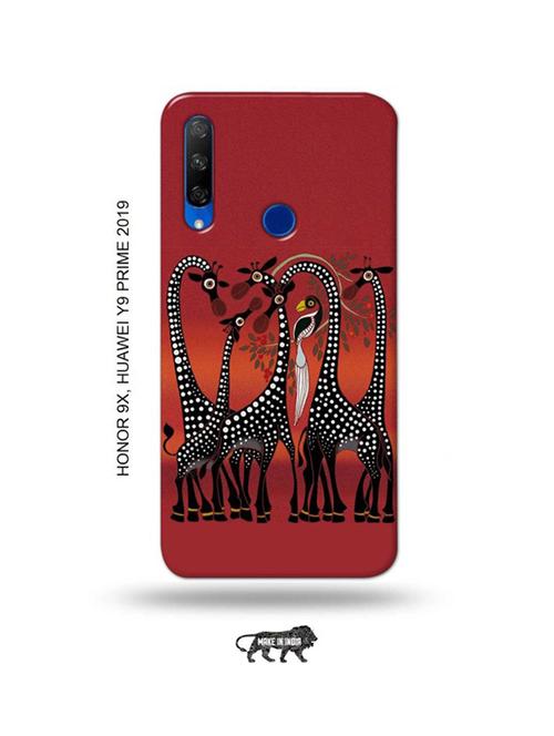 kalankari giraffe back cover compatible with honor 9x, huawei y9 prime 2019 - 18991262 - Very Small Image - 1