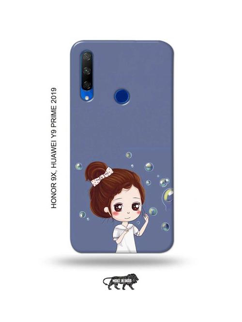 bubble girl back cover compatible with honor 9x, huawei y9 prime 2019 - 18991267 - Very Small Image - 1