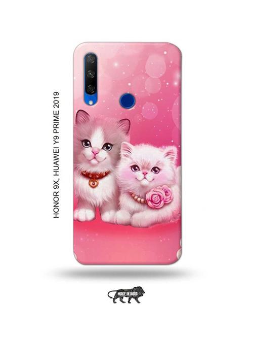 cute kitties back cover compatible with honor 9x, huawei y9 prime 2019 - 18991273 - Very Small Image - 1