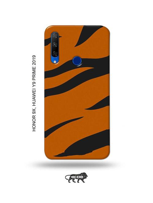 tiger strips back cover compatible with honor 9x, huawei y9 prime 2019 - 18991274 - Very Small Image - 1