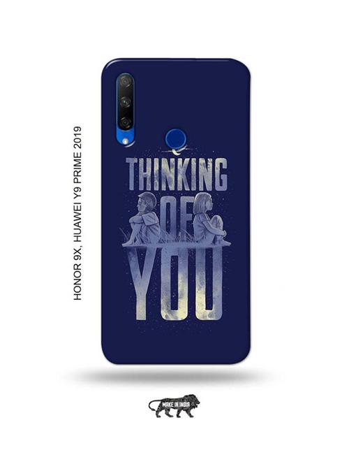 thinking of you back cover compatible with honor 9x, huawei y9 prime 2019 - 18991308 - Very Small Image - 1