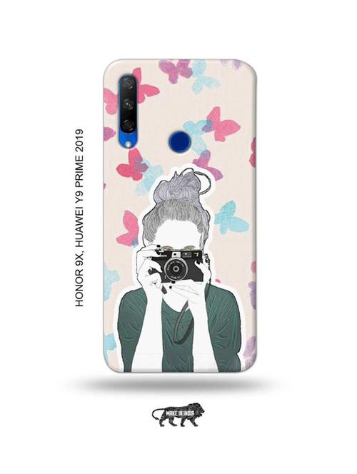 camera buff girl back cover compatible with honor 9x, huawei y9 prime 2019 - 18991360 - Very Small Image - 1